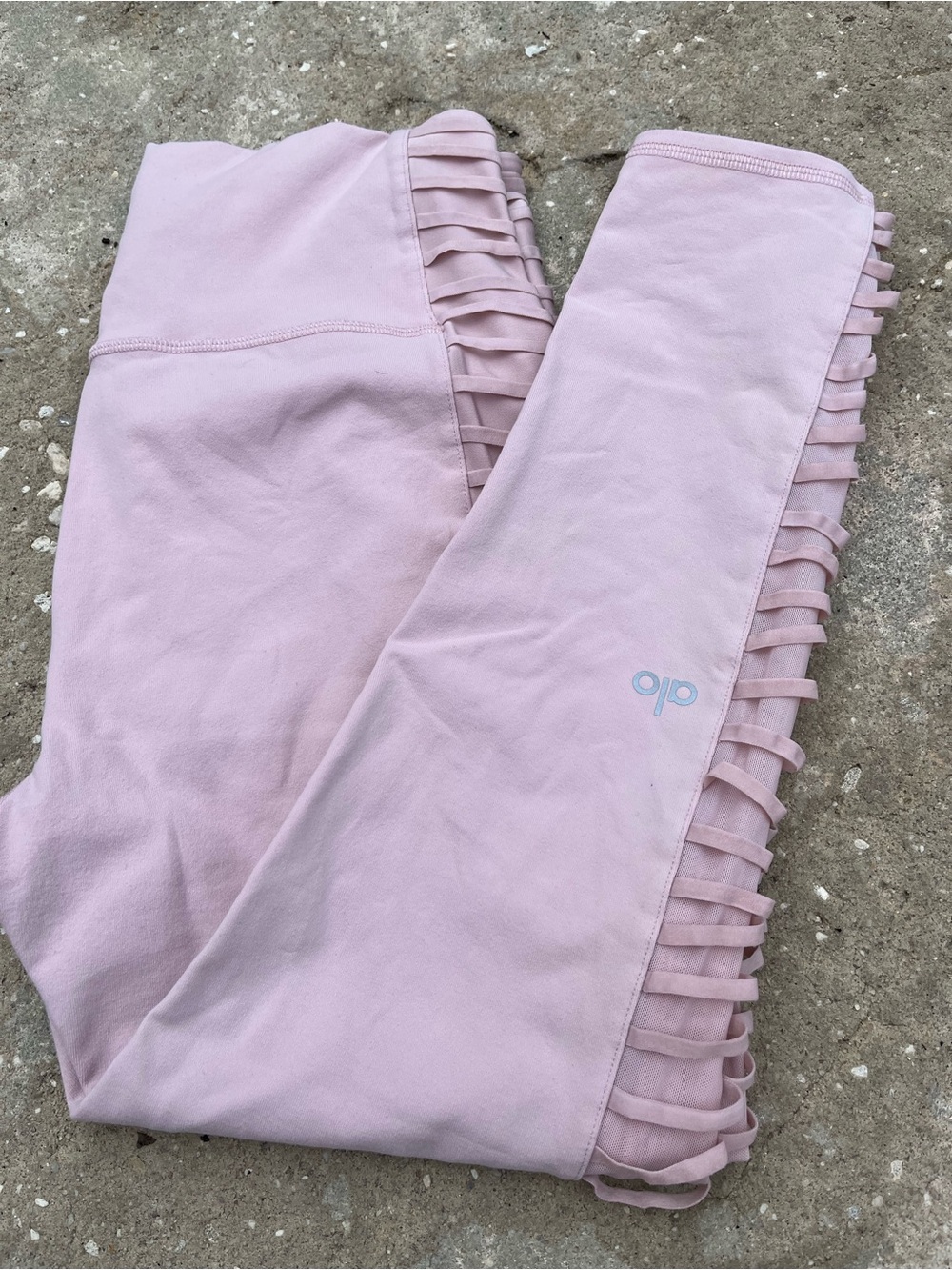ALO YogaBlush Pink Fringe Leggings